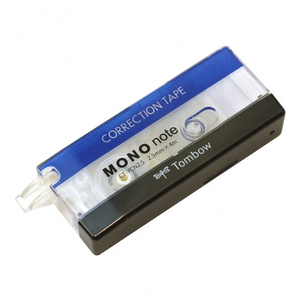 Tombow Mono Note Extra Fine Correction Tape - Classic Blue - 2.5 mm x 4 m -  - Correction Tapes - Bunbougu