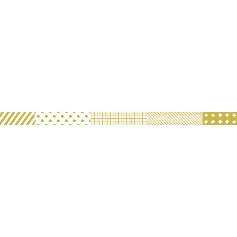 King Jim Soda Transparent Masking Tape - Gold Foil - Mix - 10 mm x 4 m -  - Washi Tapes - Bunbougu
