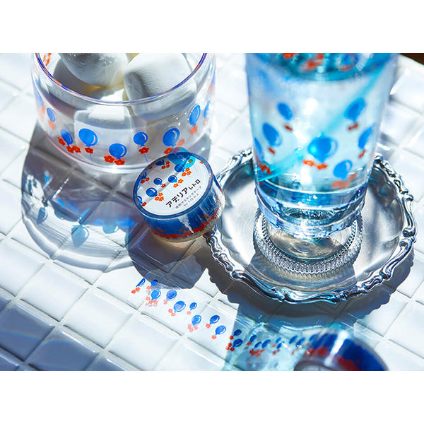 King Jim x Aderia Retro Soda Transparent Masking Tape - Balloon - 20 mm x 5 m -  - Washi Tapes - Bunbougu
