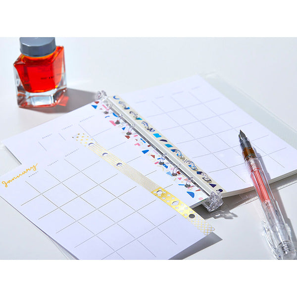 King Jim Soda Transparent Masking Tape - Gold Foil - Mix - 10 mm x 4 m -  - Washi Tapes - Bunbougu