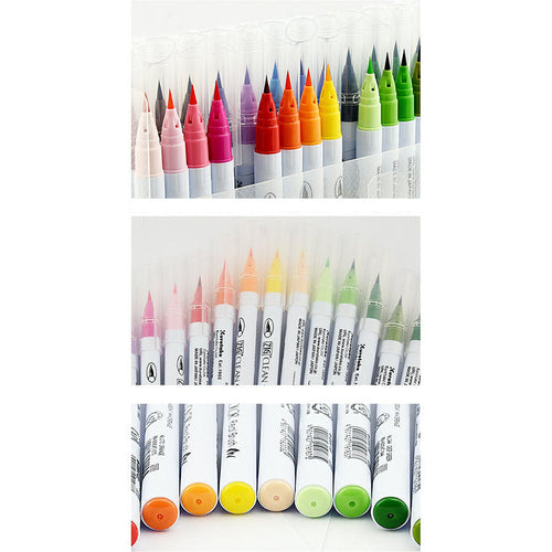 Kuretake Zig Clean Color Real Watercolour Brush Pen - Brown Colour Range - - Brush Pens - Bunbougu