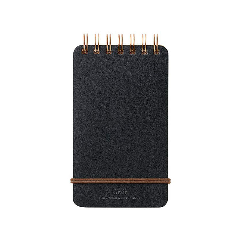 Midori Grain Memo Pad - Ruled and Plain - Black -  - Memo Pads - Bunbougu