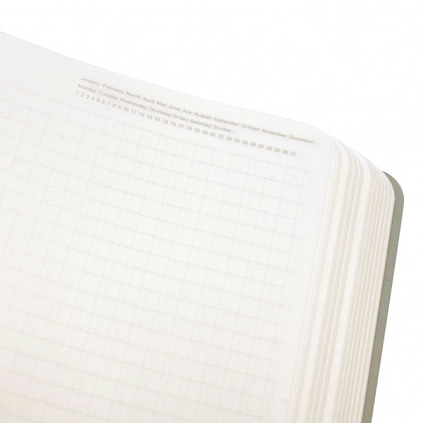 Stalogy Editor's Series 365 Days Notebook - 5 mm Grid - Black - B6 -  - Notebooks - Bunbougu