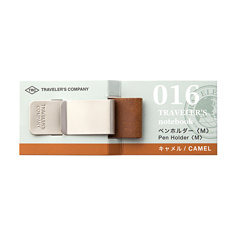 Traveler's Company Traveler's Notebook Accessories 016 - Pen Holder - Medium - Camel -  - Notebook Accessories - Bunbougu